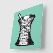 Mortar en Pestle Vierkante Klok (Hoek)