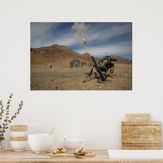 Mortar Fire Poster (Keuken)