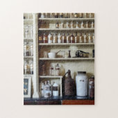 Mortar, Pestle en Flessen op schalen Legpuzzel (Verticaal)