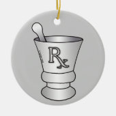 Mortar Pestle Keramisch Ornament (Voorkant)