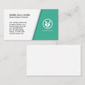 Mortar Pestle Kruidengeneeskunde Homeopathie Busin Visitekaartje (Voorkant / Achterkant)