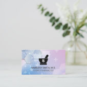 Mortar Pestle Logo | Pharmacist | Health Medicine Visitekaartje (Staand voorkant)
