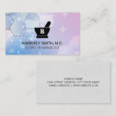 Mortar Pestle Logo | Pharmacist | Health Medicine Visitekaartje (Voorkant / Achterkant)