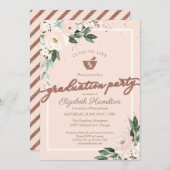 Mortar Pestle Pharmacy Afstudeerder Party Pink Flo Kaart (Voorkant / Achterkant)