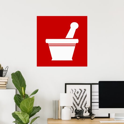 Mortar & Pestle Poster (Thuiskantoor)