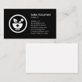 Mortar stamper kruidengeneeskunde kruiden visitekaartje (Voorkant / Achterkant)