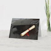 Mortarboard, Diploma, Gown Afstuderen Kaart (Voorkant)