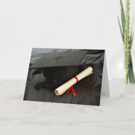 Mortarboard, Diploma, Gown Afstuderen Kaart