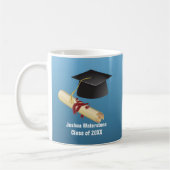 Mortarboard en Diploma Afstuderen Koffiemok (Links)