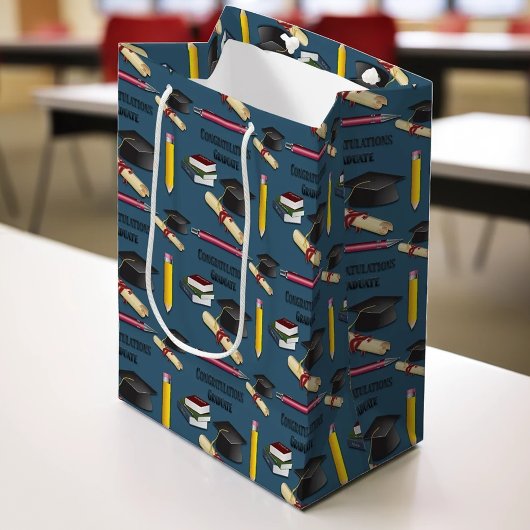 Mortarboard en Diploma Afstuderen Medium Cadeauzakje