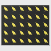 Mortarboard Graduation Cap Cadeaupapier (Vlak)