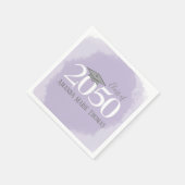 Mortarboard minimalistisch Paars met modern Afstud Servet (Hoek)