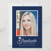 Mortarboard Script Editable Colors Photo Afstudere (Voorkant)