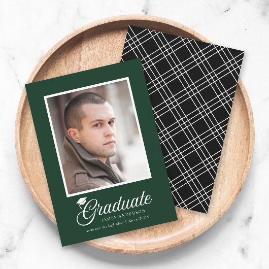 Mortarboard Script Editable Colors Photo Afstudere