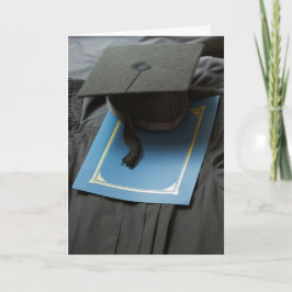 Mortarboard, toga, programma Afstuderen Kaart