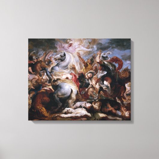 Morte di Decio Mure (Bozzetto) van Peter Paul Rube Canvas Afdruk (Voorkant)