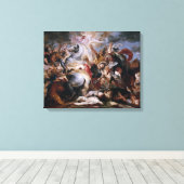 Morte di Decio Mure (Bozzetto) van Peter Paul Rube Canvas Afdruk (Insitu (Houten vloer))