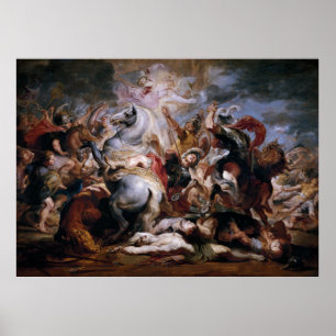 Morte di Decio Mure (Bozzetto) van Peter Paul Rube Poster