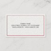 Mortel en stamper | Rx Leave-pictogram Visitekaartje (Achterkant)