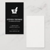 Mortel en stamper | RX-symbool Visitekaartje (Voorkant / Achterkant)