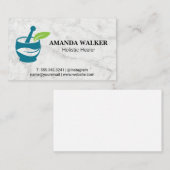 Mortel en Vijzel | Holistisch Medicijn Logo Visitekaartje (Voorkant / Achterkant)