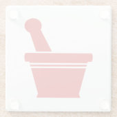 Mortel & Stamper Glazen Onderzetter (Achterkant)