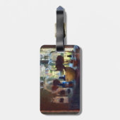 Mortel, Vijzel en Flessen bij het Raam Bagagelabel (Achterkant verticaal)