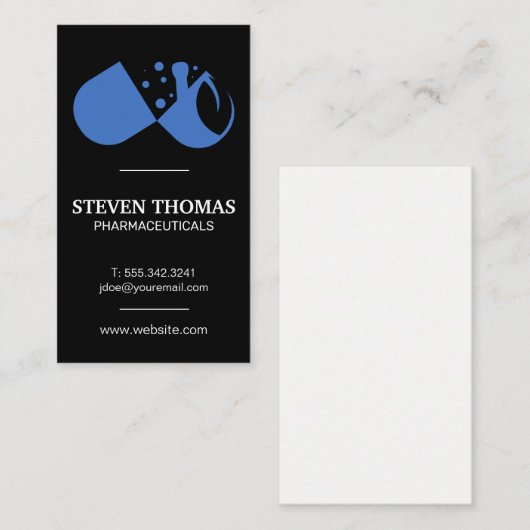 Mortel Vijzel | Pil Logo | Recepten Visitekaartje (Voorkant / Achterkant)