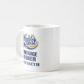 Mortgage Broker Personalized Mug Gift Koffiemok (Voorkant links)