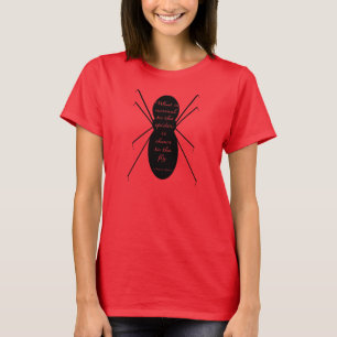 Morticia Addams en de Spider T-shirt