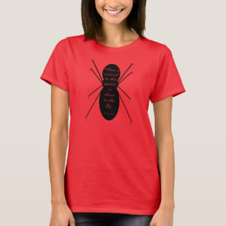 Morticia Addams en de Spider T-shirt