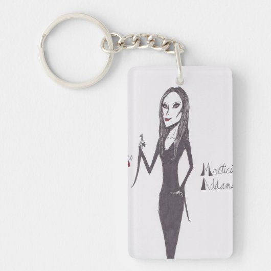 Morticia Addams Sleutelhanger (Voorkant)