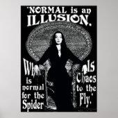 Morticia AddamsNormal is een illusie Poster (Voorkant)