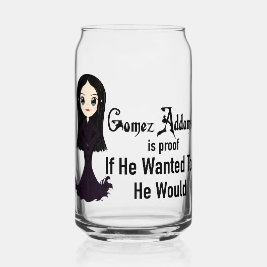 Morticia als hij een blikje wilde glas (Voorkant)
