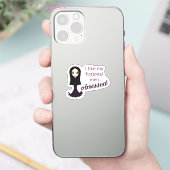 Morticia geobsedeerd sticker (Telefoon)