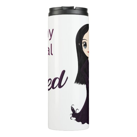 Morticia geobsedeerd thermosbeker (Achterkant)