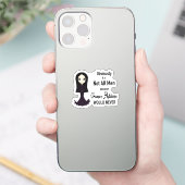 Morticia Niet alle Mannen Sticker (Telefoon)
