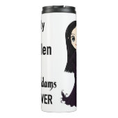 Morticia Niet alle Mannen Thermosbeker (Achterkant)