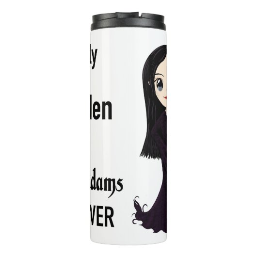 Morticia Niet alle Mannen Thermosbeker (Achterkant)