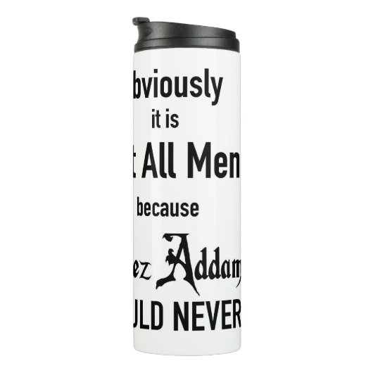 Morticia Niet alle Mannen Thermosbeker (Geroteerd rechts)