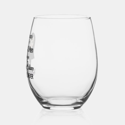 Morticia Niet alle Mannen Wijnglas Wijnglas Zonder Voet (Links)