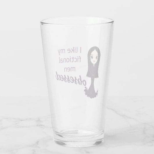 Morticia Obsessed Glass Glas (Achterkant)