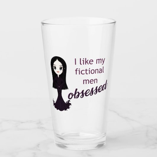 Morticia Obsessed Glass Glas (Voorkant)