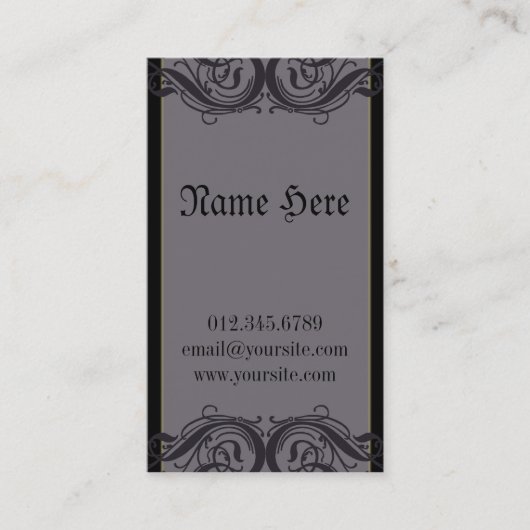 Morticia Visitekaartje (Voorkant)