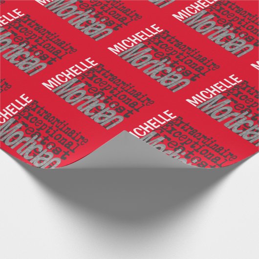 Morticiaanse extraordinaire cadeaupapier (Hoek)