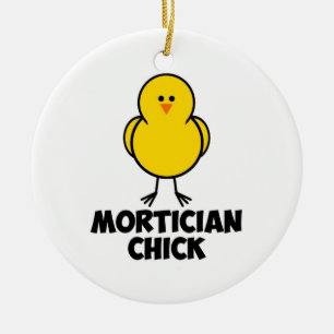 Mortician Chick Keramisch Ornament