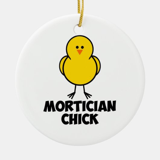 Mortician Chick Keramisch Ornament (Voorkant)