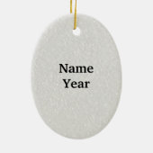 Mortician Holding Urn Kerstversier Keramisch Ornament (Achterkant)