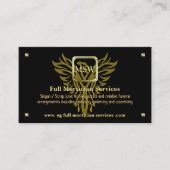 Mortician Service, Golden Square, Rising Phoenix Visitekaartje (Voorkant)