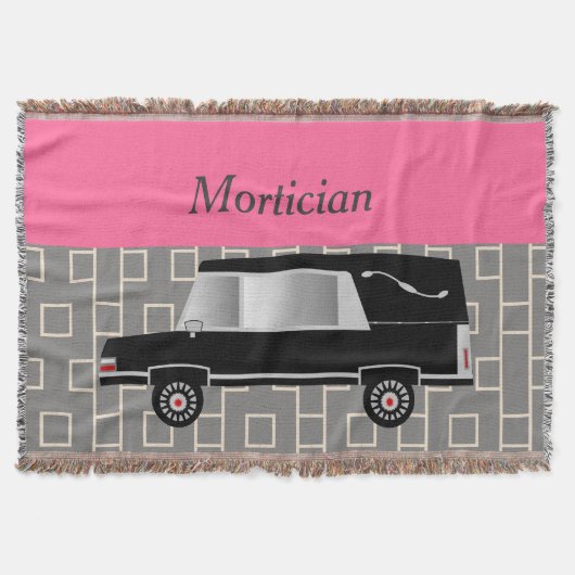 Mortician Woven Blanket Pink Deken (Voorkant)